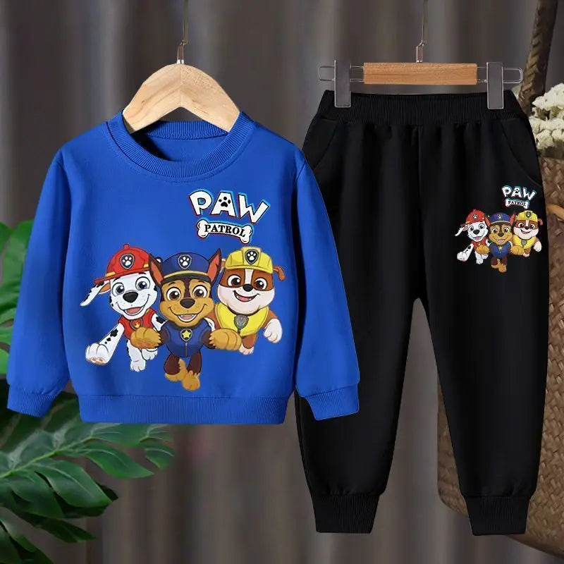 PAW Patrol Spring Autumn Long Sleeve Top and Long Pants 2pcs Set for Children's Clothing Set Boys Sweatsuits Kids Thin Tracksuit