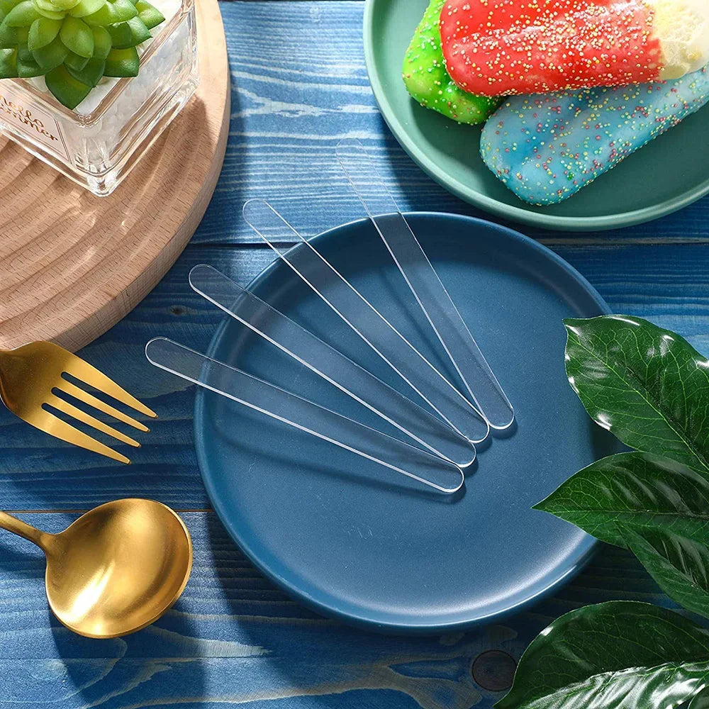 Reusable Acrylic Popsicle Sticks