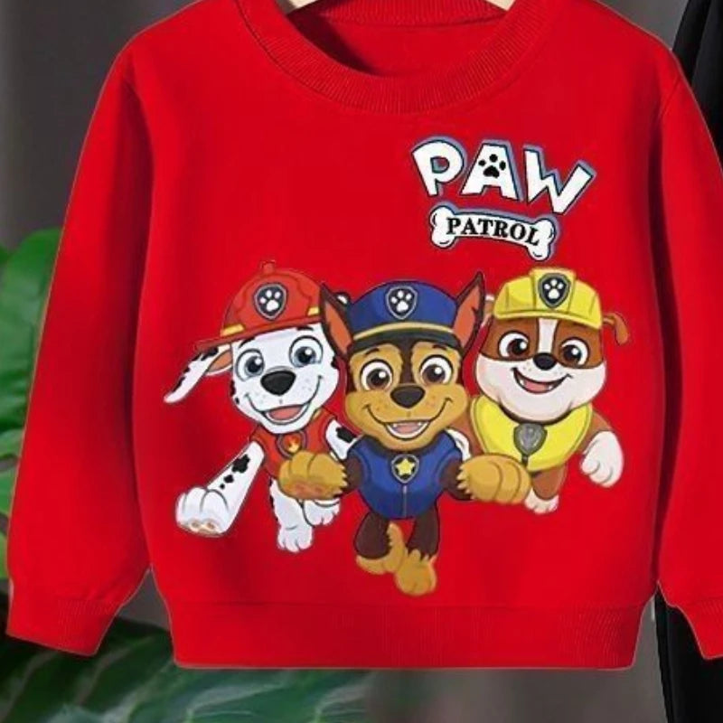 PAW Patrol Spring Autumn Long Sleeve Top and Long Pants 2pcs Set for Children's Clothing Set Boys Sweatsuits Kids Thin Tracksuit