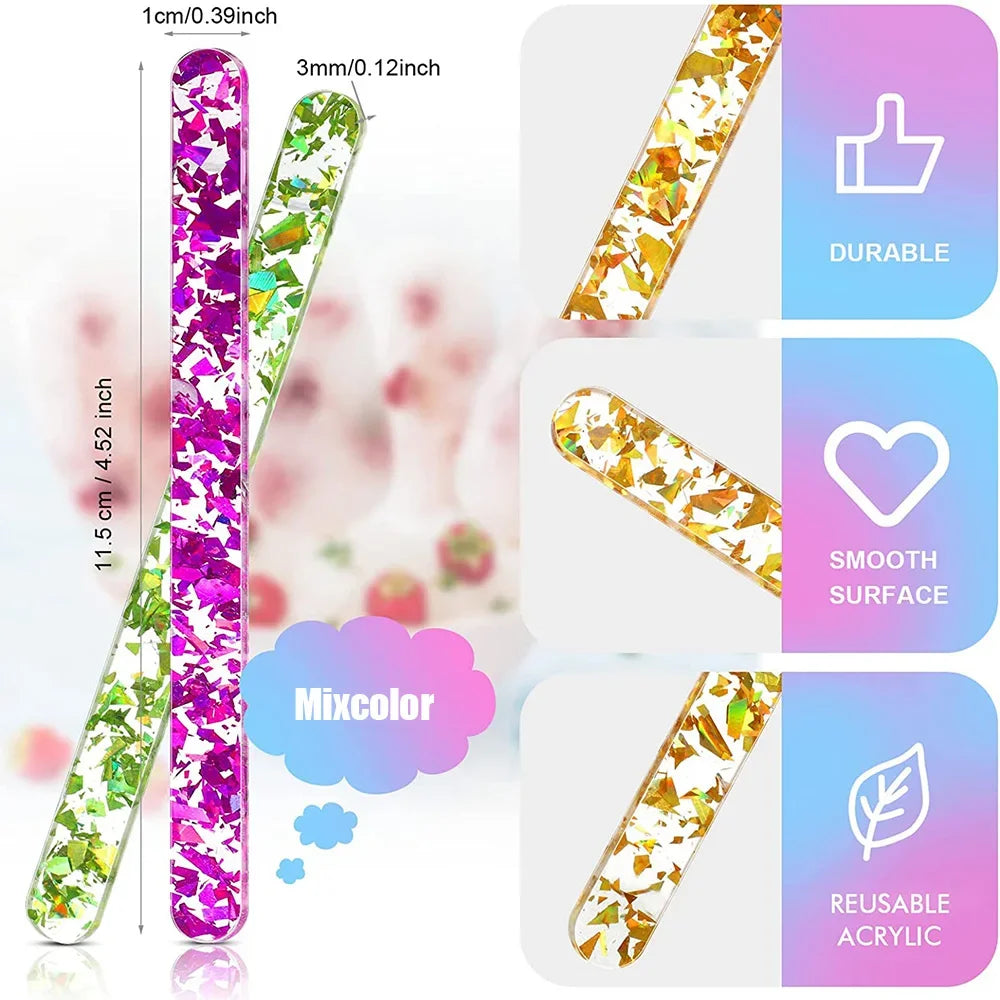 Reusable Acrylic Popsicle Sticks